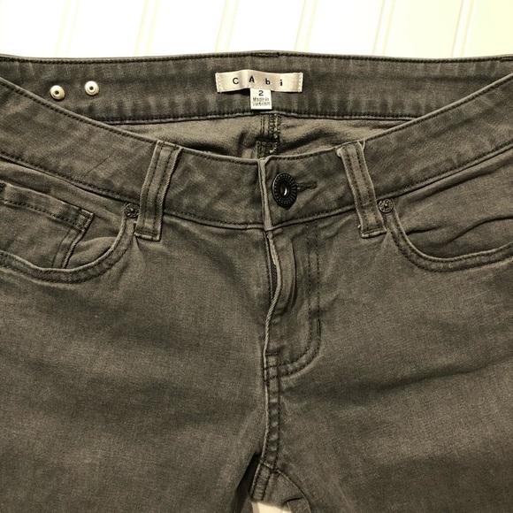 CAbi skinny gray jeans, size 2 - Picture 5 of 6